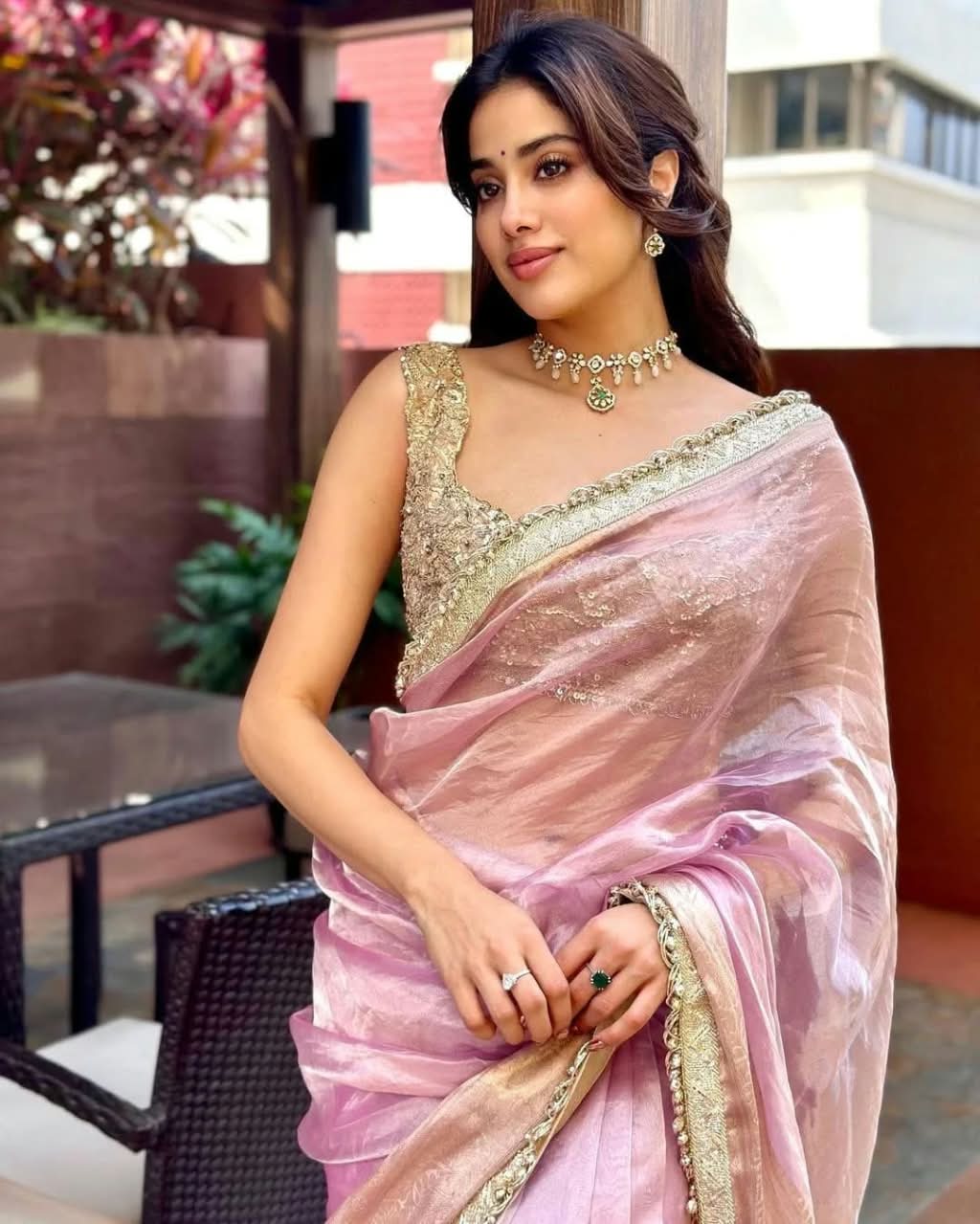 Maharani silk heavy tassel border saree